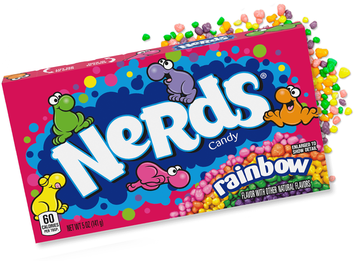 Grape and strawberry nerds candy